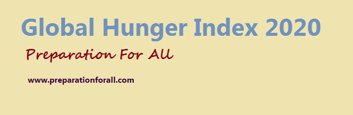 Global Hunger Index 2020
