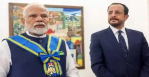 PM Modi receives the Grand Cross of the Order of Makarios III