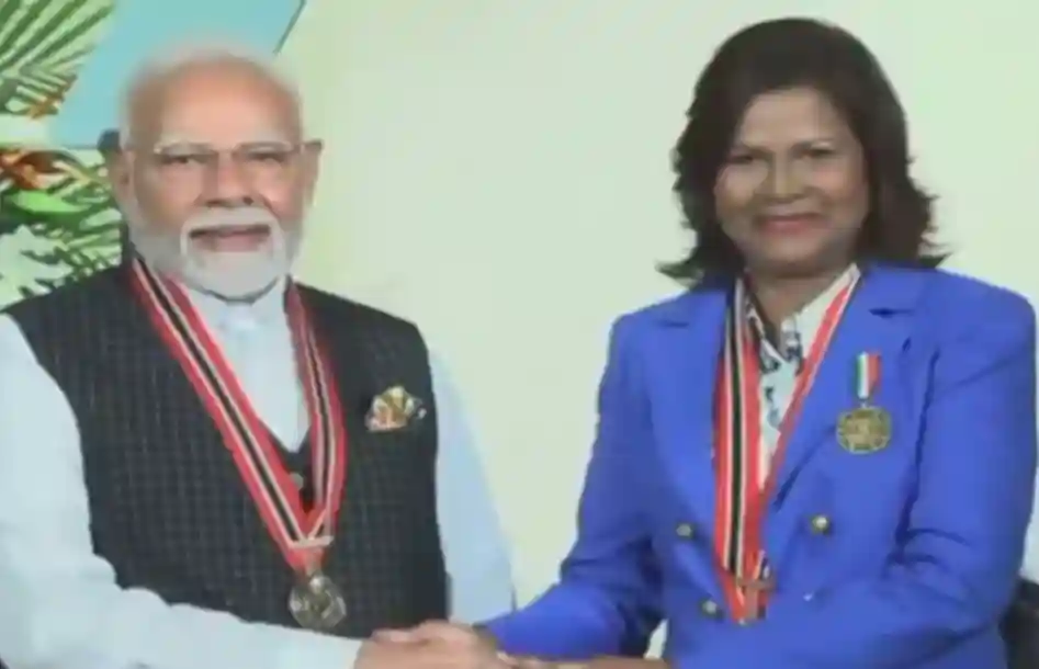 PM Modi receives the ‘Order of the Republic of Trinidad and Tobago